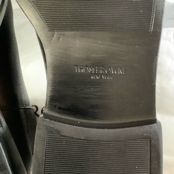 Thom Browne 4-Bar Grained Leather Chelsea Boots in Black Men’s Sz. EU-42/US-9​ - Picture 12 of 15